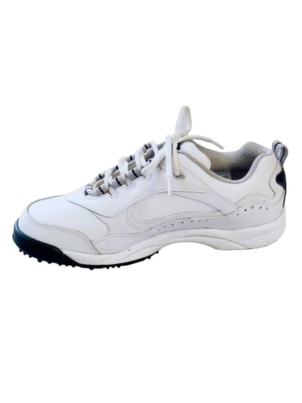 FOOTJOY GreenJoys Women's Golf Shoes White Leather Lace-up Spikes Size 7.5W